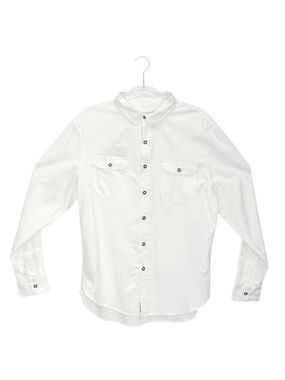 JACHS White Cotton Button-Up Shirt Men’s Size Medium Long Sleeve jachs New NWT